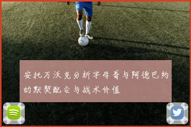 安托万沃克分析字母哥与阿德巴约的默契配合与战术价值